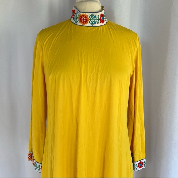 Vintage Vanity fair night gown house maxi long sleeve dress size 14 - Picture 14 of 16